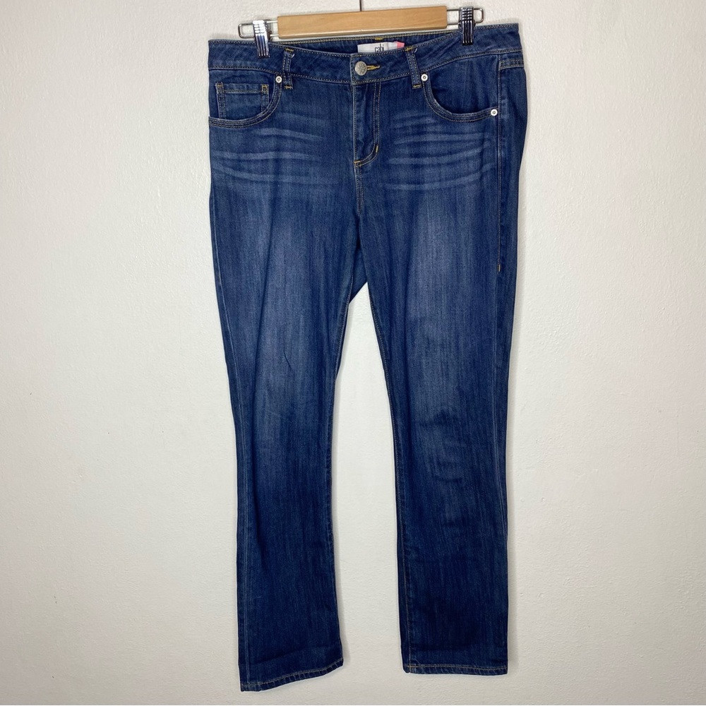 Cabi The Straight High Rise Blue Jeans 5166